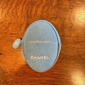 CHANEL Light Blue La Crème Main with Denim Case